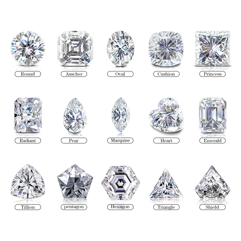 Wholesale Price Lab Grown Moissanite Diamond Pear D Vvs Moissanite 1CT Colorless D Vvs Moissanite 1CT Gra Certificate Def Fancy Cut