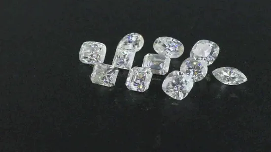 Colorless Moissanite Def-Vvs1 Wholesale Custom Cutting/Sizes Loose Gems Provence Moissanite Diamonds for Jewelry Making